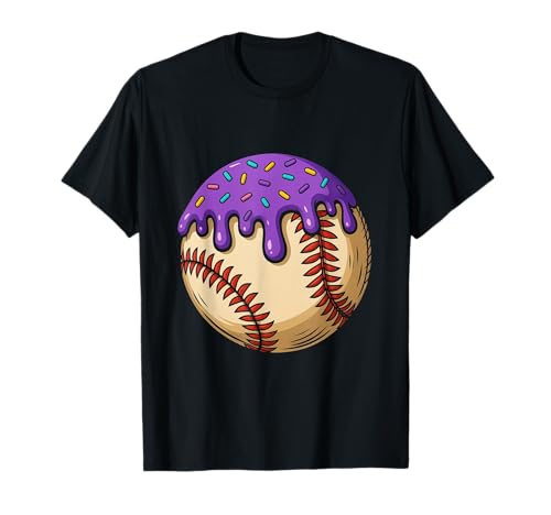 Baseball Ice Cream Drip Baseball Dripping Sport für Mädchen und Kinder T-Shirt von Ice Cream Baseball Drip Graphics Boys Youth Men