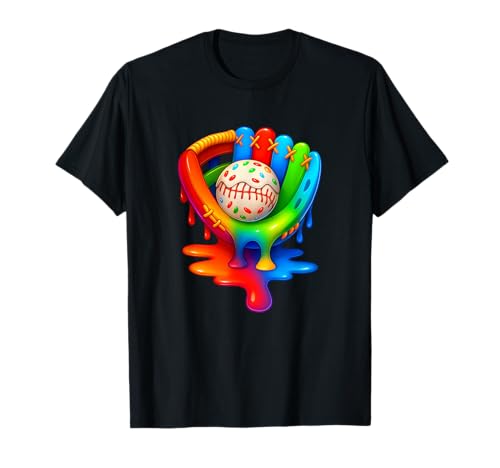 Ice Cream Drip Baseball Stuff Baseball Drip for Boys Graphic T-Shirt von Ice Cream Baseball Drip Graphics tee