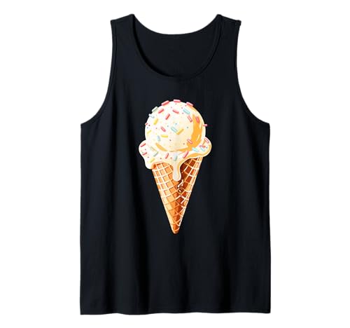 Eiscreme-Shirt für Erwachsene, Herren, Damen, Kinder, Eiscreme-Kostüm Tank Top Eiscreme-Shirt für Erwachsene, Herren, Damen, Kinder, Eiscreme-Kostüm Tank Top von Ice Cream Costume Shirts
