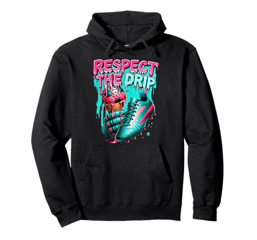 Fußball Drip Jungs Ice Cream Drip Jugend Respect The Drip Pullover Hoodie von Ice Cream Drip Baseball Bat With Sprinkles Drip