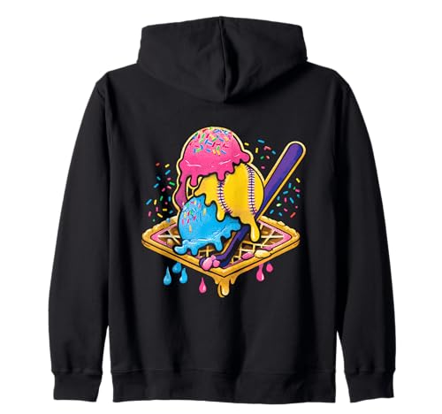 Baseball-Eiscreme-Tropfkegel, lustig, Jugendliche, Jungen, Sportliebhaber Kapuzenjacke Baseball-Eiscreme-Tropfkegel, lustig, Jugendliche, Jungen, Sportliebhaber Kapuzenjacke von Ice Cream Drip Baseball Fan Graphics Art Apparel
