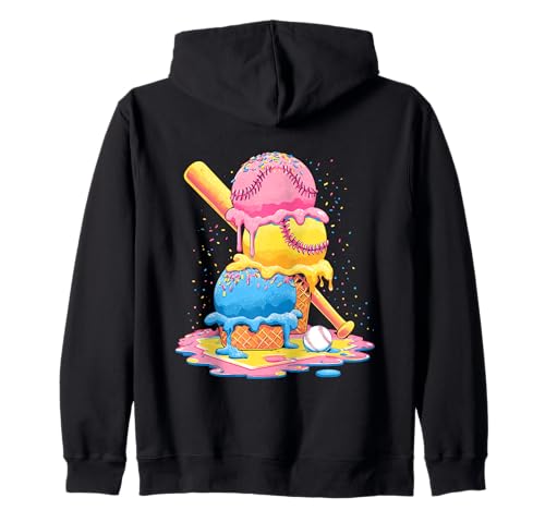 Baseball-Eiscreme-Tropfkegel, lustig, Jugendliche, Jungen, Sportliebhaber Kapuzenjacke Baseball-Eiscreme-Tropfkegel, lustig, Jugendliche, Jungen, Sportliebhaber Kapuzenjacke von Ice Cream Drip Baseball Fan Graphics Art Apparel