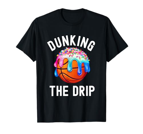 Basketball Jungen Mädchen Streusel Basketball Eis Tropfen T-Shirt Basketball Jungen Mädchen Streusel Basketball Eis Tropfen T-Shirt von Ice Cream Drip Basketball Stuff Boys Girls