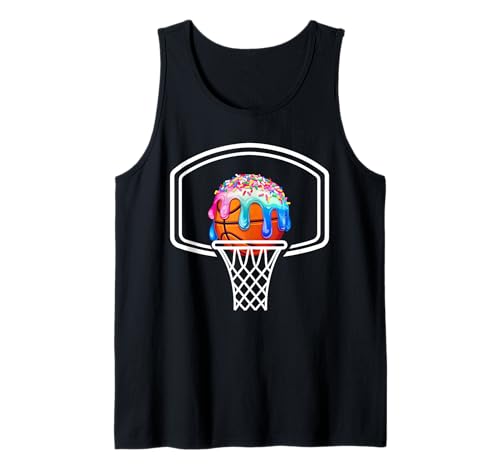 Basketball Jungen Mädchen Streusel Basketball Eis Tropfen Tank Top Basketball Jungen Mädchen Streusel Basketball Eis Tropfen Tank Top von Ice Cream Drip Basketball Stuff Boys Girls