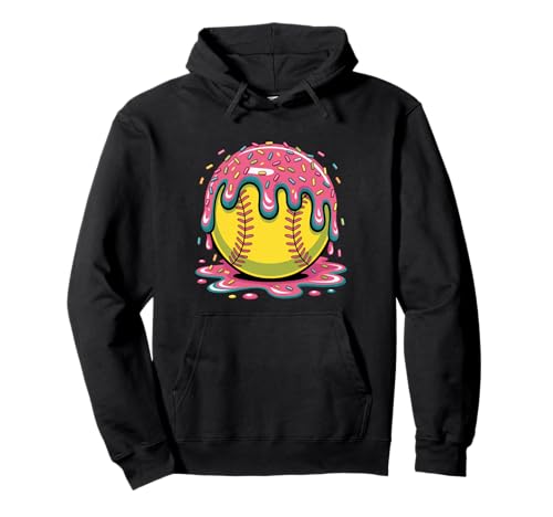 Softball Drip Ice Cream Sprinkles Softball Women Kids Girls Pullover Hoodie Softball Drip Ice Cream Sprinkles Softball Women Kids Girls Pullover Hoodie von Ice Cream With Sprinkles Softball Drip For Girls