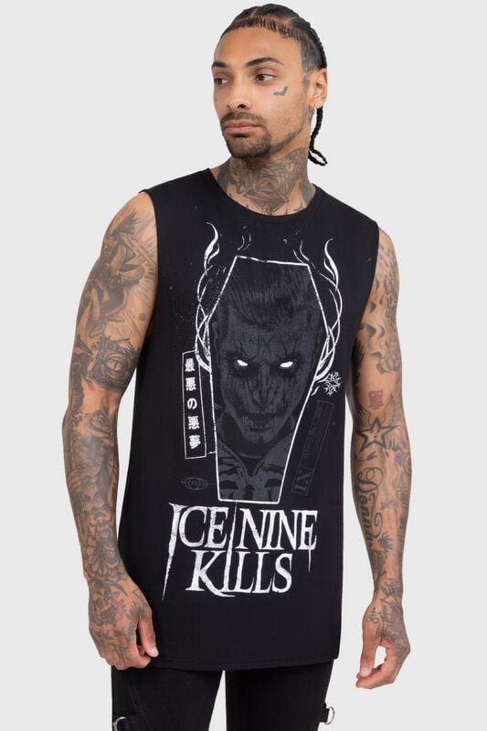 Ice Nine Kills by Killstar - Gothic Tank-Top - A Grave Mistake Vest - S bis M - für Männer - Größe S - schwarz von Ice Nine Kills by Killstar