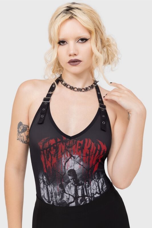 Ice Nine Kills by Killstar Welcome To Horrorwood Bodysuit Body schwarz in 3XL von Ice Nine Kills by Killstar