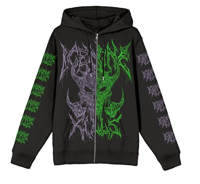 Ice Nine Kills Black Metal Split Kapuzenjacke schwarz in XXL von Ice Nine Kills