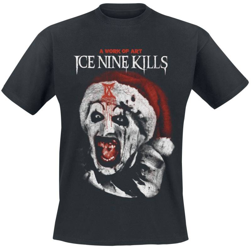 Ice Nine Kills IX Art Santa Rev T-Shirt schwarz in L von Ice Nine Kills