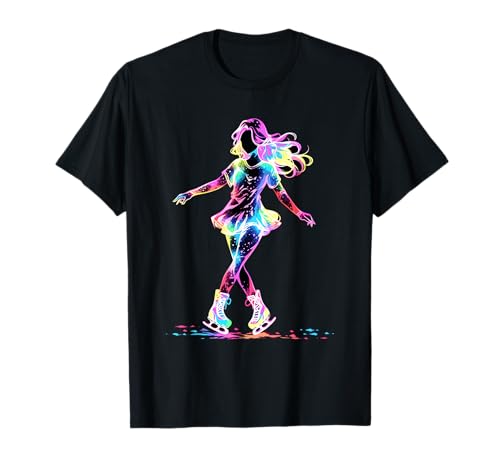 Nette Eiskunstlauf Eiskunstlauf für Mädchen T-Shirt Nette Eiskunstlauf Eiskunstlauf für Mädchen T-Shirt von Ice Skating Outfit For Women Girls