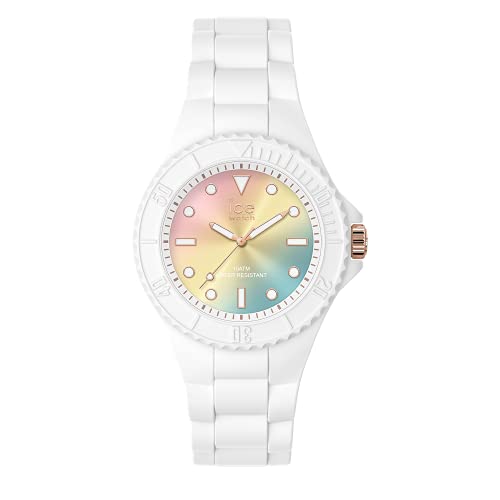 Ice-Watch - ICE generation Sunset rainbow - Weiße Damenuhr mit Silikonarmband - 019141 (Small) von ICE-WATCH