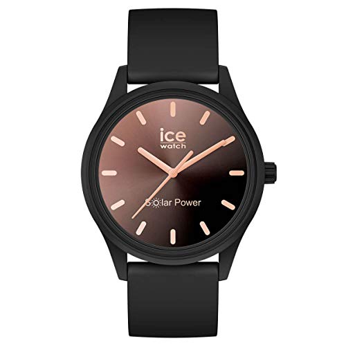 Ice-Watch - ICE solar power Sunset black - Schwarze Damenuhr mit Silikonarmband - 018477 (Small) von ICE-WATCH