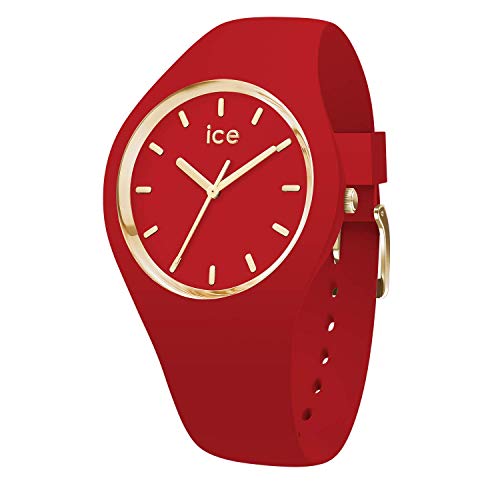 Ice-Watch - ICE glam colour Red - Rote Damenuhr mit Silikonarmband - 016264 (Medium) von ICE-WATCH