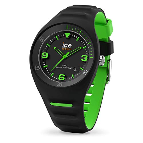 Ice-Watch - P. Leclercq Black green - Schwarze Herrenuhr mit Silikonarmband - 017599 (Medium) von ICE-WATCH