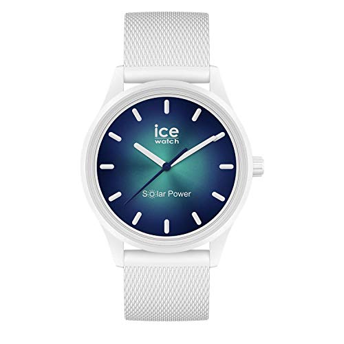 Ice-Watch - ICE solar power Abyss - Weiße Herren/Unisexuhr mit Silikonarmband - 019028 (Medium) von ICE-WATCH