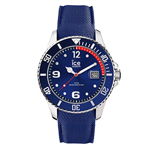 Ice-Watch - ICE steel Blue - Blaue Herrenuhr mit Silikonarmband - 015770 (Medium) von ICE-WATCH