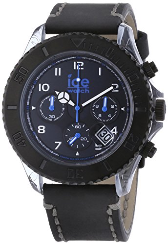 Ice-Watch Herren-Armbanduhr XL Vintage Chronograph Quarz Leder VT.CH.BK.BB.L.14 von ICE-WATCH