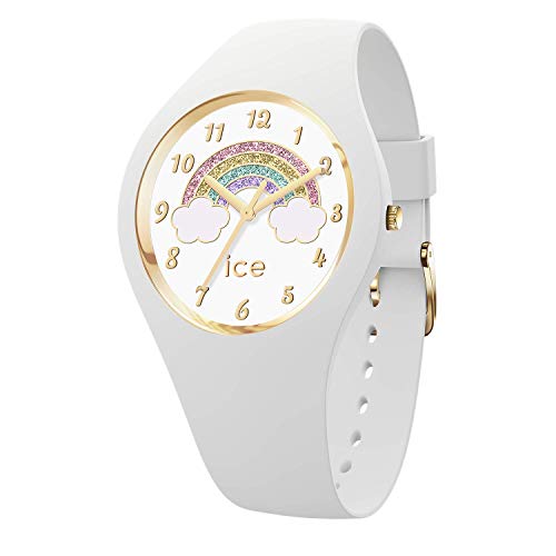 Ice-Watch - ICE fantasia Rainbow white - Weiße Mädchenuhr mit Silikonarmband - 017889 (Small) von ICE-WATCH