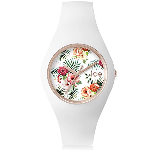 Ice-Watch - ICE flower Legend - Weiße Damenuhr mit Silikonarmband - 001295 (Medium) von ICE-WATCH