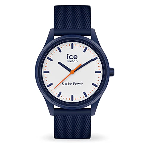 Ice-Watch - ICE solar power Pacific Mesh - Blaue Herrenuhr mit Silikonarmband - 018394 (Medium) von ICE-WATCH