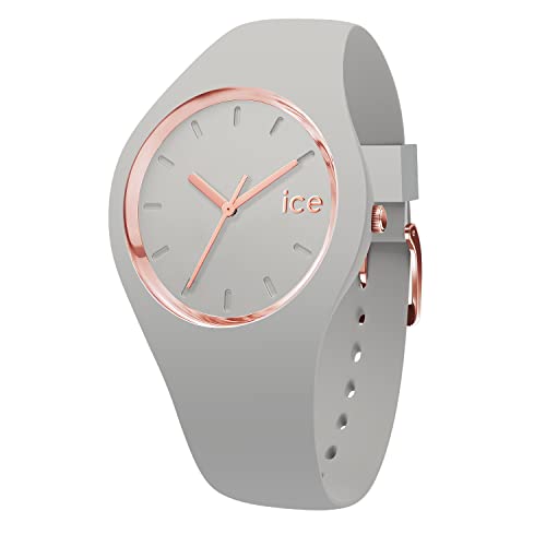 Ice-Watch - ICE glam pastel Wind - Graue Damenuhr mit Silikonarmband - 001066 (Small) von ICE-WATCH