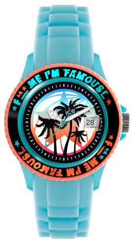 Ice-Watch Unisex-Armbanduhr Medium F*** Me I'm Famous türkis palm FM.SS.TEP.U.S.11 von Ice-Watch