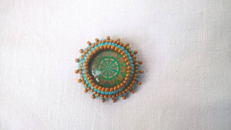 Mandala Brosche Perlen Anstecknadel Mandala Brosche Perlen Anstecknadel von IceBells