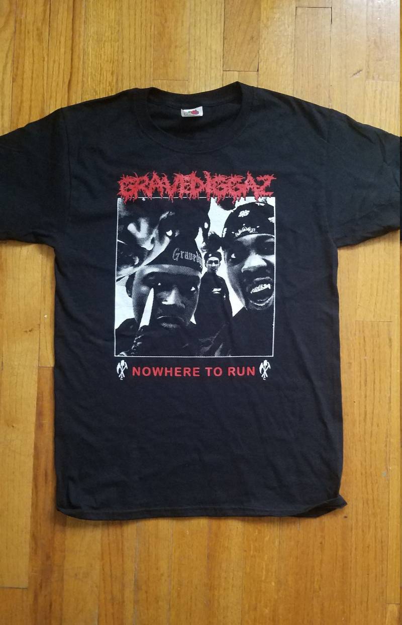 Gravedaz | Real - Nowhere To Run 90Er Jahre Hip Hop Shirt Gravedaz | Real - Nowhere To Run 90Er Jahre Hip Hop Shirt von IceColdGear