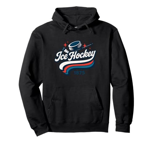 Eishockey 1875 Sport Varsity Vintage Jungen Mädchen Pullover Hoodie von IceHockeyAxis1