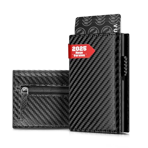 IceReco Reisepasshülle Leder Portmonee Herren Geldbörse Wallet mit Münzfach Kartenetui Klein/Mini mit RFID Schutz Karten Geldbeutel Kartenhalter Portemonnaie Brieftasche Portemonaie von IceReco