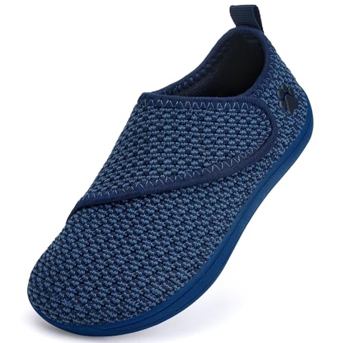IceUnicorn Baby Barfußschuhe Lauflernschuhe Breite Kleinkind Jungen Mädchen Hausschuhe Kinder Barfussschuhe Sneaker Babyschuhe Anti Rutsch(Marine, 23EU Weit) von IceUnicorn
