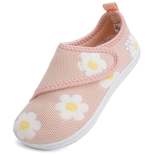 IceUnicorn Baby Barfußschuhe Lauflernschuhe Breite Kleinkind Jungen Mädchen Hausschuhe Kinder Barfussschuhe Sneaker Babyschuhe Anti Rutsch(Pink, 23EU Weit) von IceUnicorn