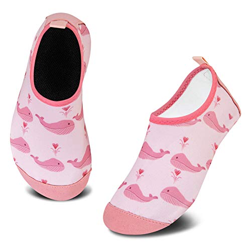 IceUnicorn Badeschuhe Kinder Schwimmschuhe Jungen Mädchen Strandschuhe Baby Aquaschuhe Barfußschuhe Kleinkind Wasserschuhe(Walrosa, 30/31 EU) von IceUnicorn