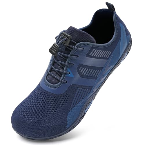 IceUnicorn Barfuss Schuhe Damen Fitnessschuhe Wasserschuhe Herren Strandschuhe Leichte Atmungsaktiv Sommer(Nary,48EU) von IceUnicorn