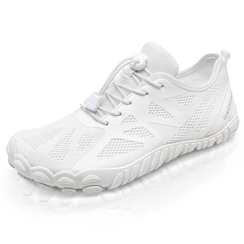IceUnicorn Barfußschuhe Herren Barfuss Schuhe Damen(Weiß,37EU) von IceUnicorn