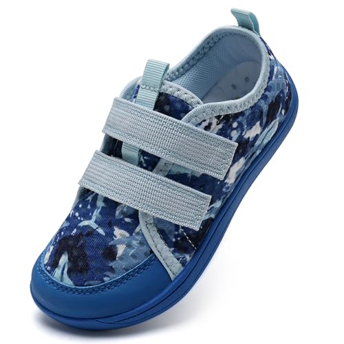 IceUnicorn Barfußschuhe Kinder Breite Barfussschuhe Jungen Mädchen Minimalistische Aquaschuhe Traillaufschuhe Strandschuhe(Himmelblau, 27EU Weit) von IceUnicorn