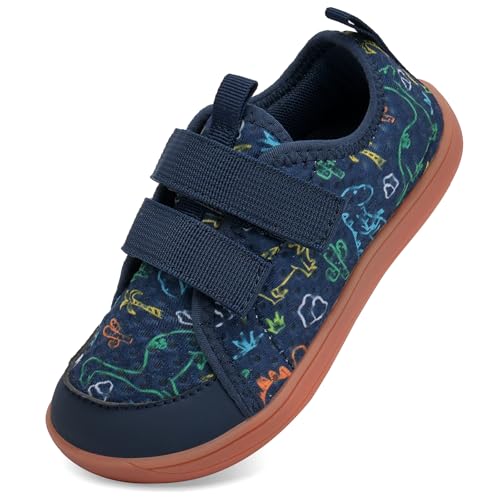 IceUnicorn Barfußschuhe Kinder Breite Barfussschuhe Jungen Mädchen Minimalistische Aquaschuhe Traillaufschuhe Strandschuhe(Dunkelblau, 27EU Weit) von IceUnicorn