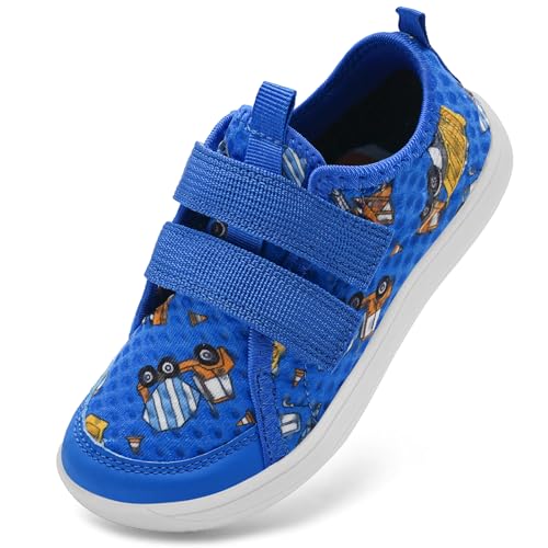 IceUnicorn Barfußschuhe Kinder Breite Barfussschuhe Jungen Mädchen Minimalistische Aquaschuhe Traillaufschuhe Strandschuhe(Royal Blue, 28EU Weit) von IceUnicorn