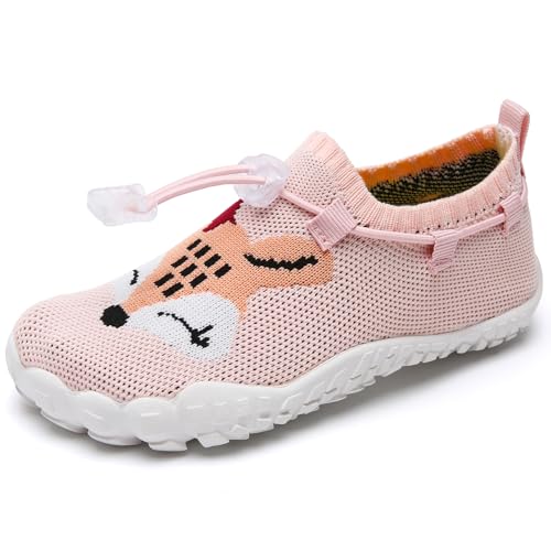 IceUnicorn Barfußschuhe Kinder Badeschuhe Junge Mädchen Wanderschuhe Traillaufschuhe(114FuchsRosa,25EU) von IceUnicorn