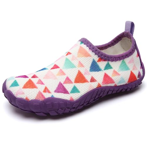 IceUnicorn Barfußschuhe Kinder Badeschuhe Junge Mädchen Wanderschuhe Traillaufschuhe(115Rosa-,26EU) von IceUnicorn