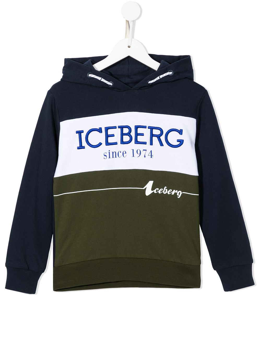 Iceberg Kids Hoodie mit Logo-Print - Grün von Iceberg Kids