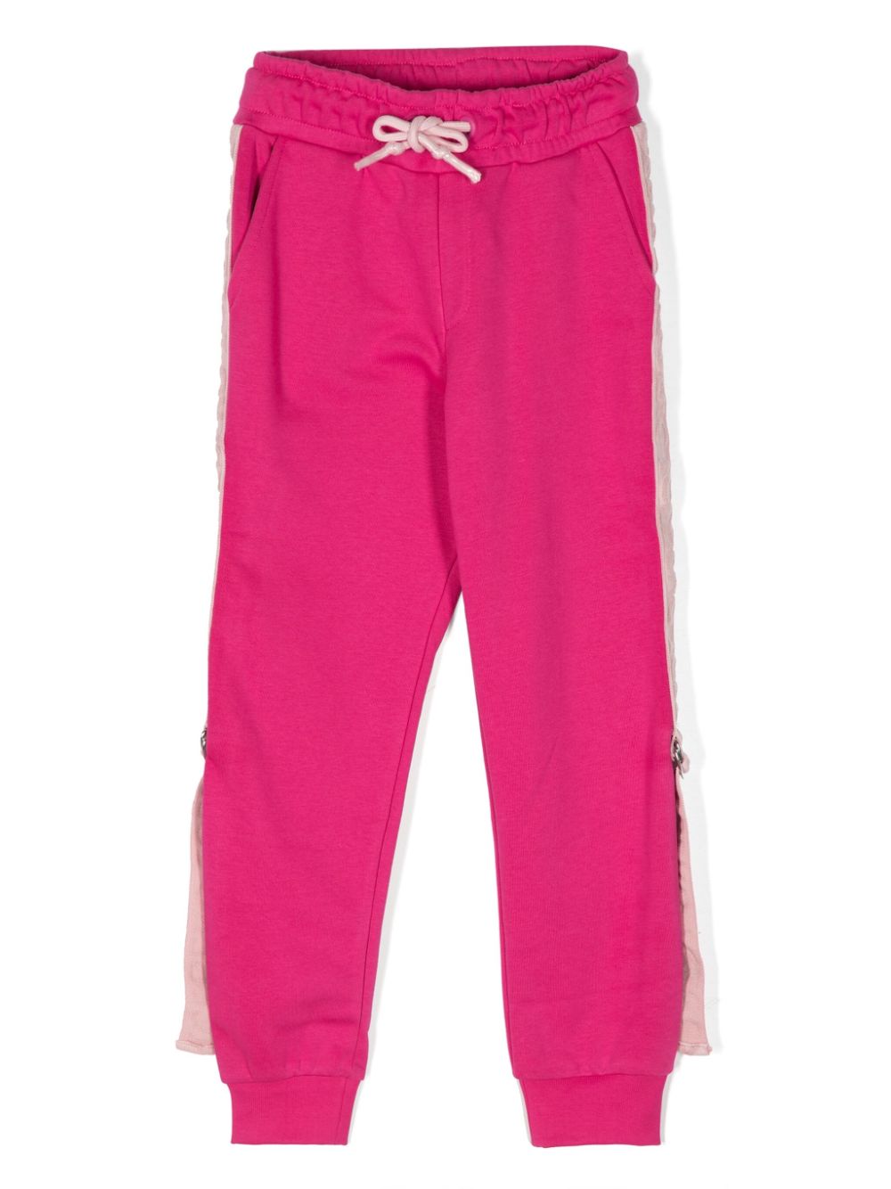 Iceberg Kids logo-tape track pants - Rosa von Iceberg Kids