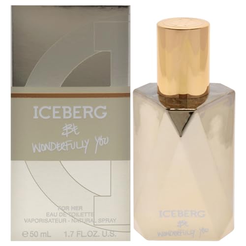 ICEBERG Be Wonderfully You - 50 ml Eau de Toilette, Blumig-fruchtiges Damen Parfüm mit Warmen und Sinnlichen Noten, Elegantem Vielseitigem Flakon, welches die Einzigartigkeit jeder Frau Zelebriert von Iceberg