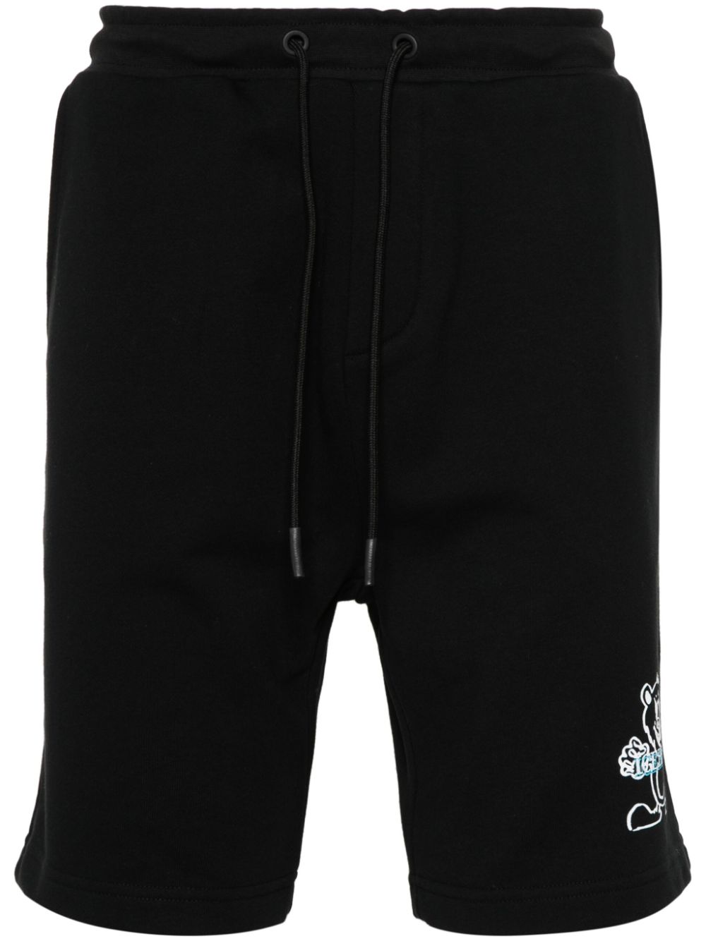 Iceberg Joggingshorts mit Logo-Stickerei - Schwarz von Iceberg