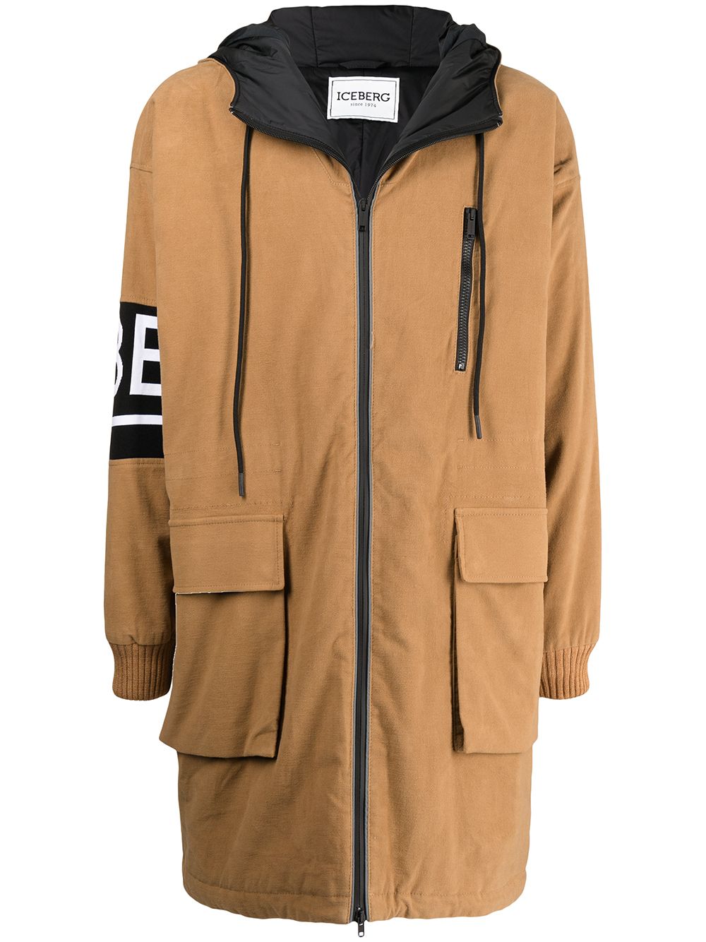 Iceberg Parka mit Logo-Print - Braun von Iceberg