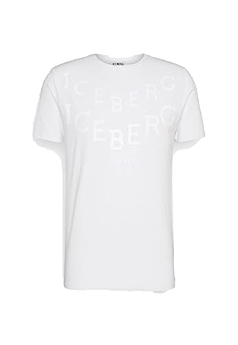 Iceberg T-SHIRT GIROCOLLO UOMO CON LOGO - XL, BIANCO von Iceberg