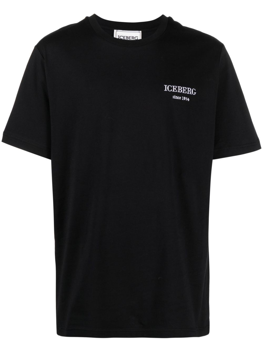 Iceberg T-Shirt mit Logo-Stickerei - Schwarz von Iceberg