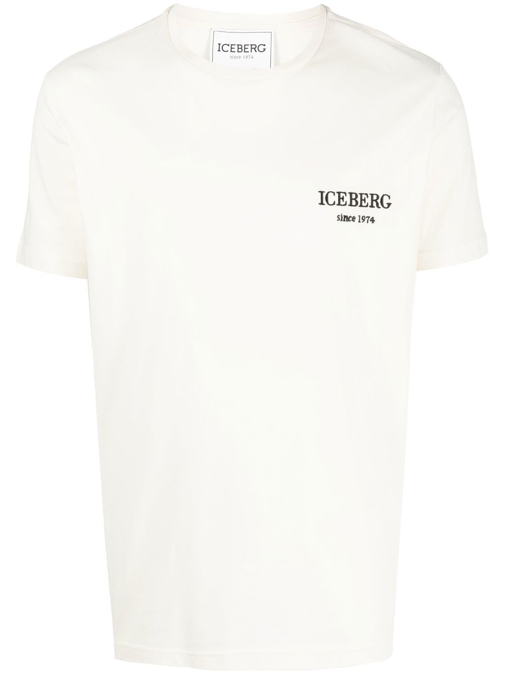 Iceberg T-Shirt mit Logo-Stickerei - Nude von Iceberg