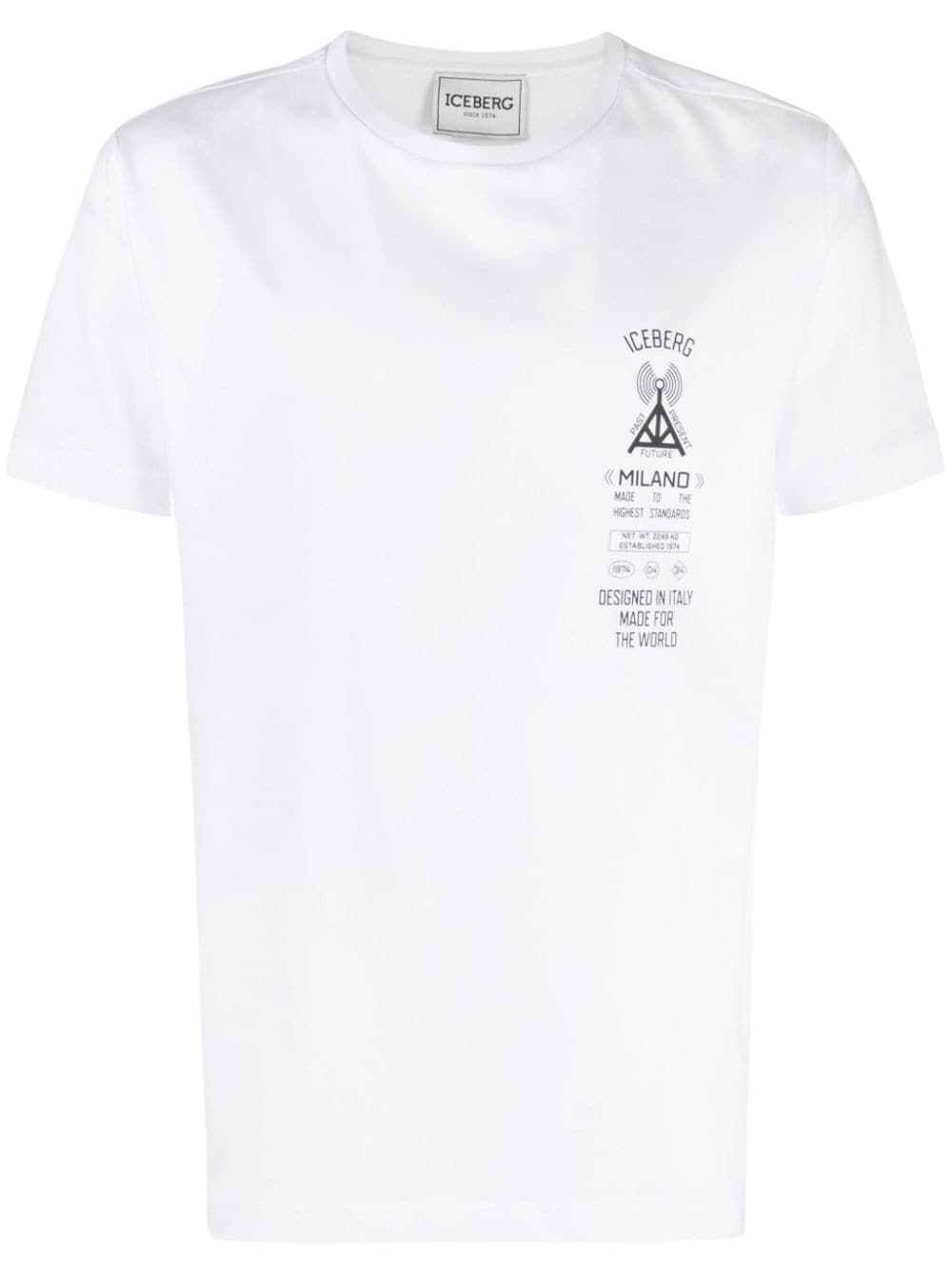 Iceberg T-Shirt mit grafischem Print - Weiß von Iceberg