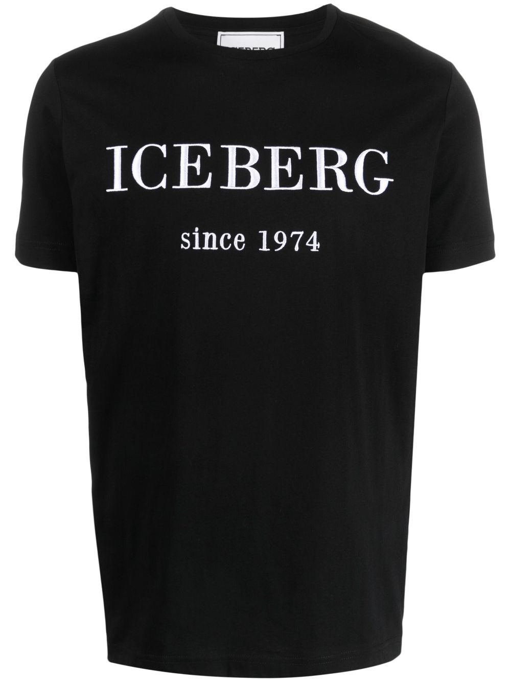 Iceberg T-Shirt mit Logo-Stickerei - Schwarz von Iceberg